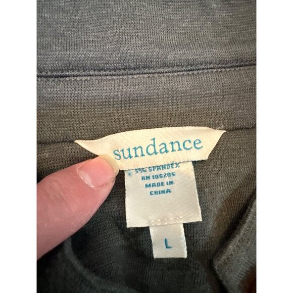 Sundance Spring Street Blazer Olive Green Button Front Jacket Womens Size L - Picture 2 of 8